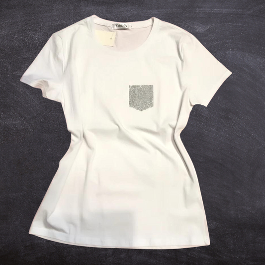 T-shirt med Lomme