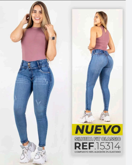 High Waist  jeans 15314