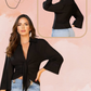 Bluse med vide ermer 210286