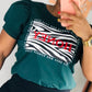 Jersey t-skjorte med Feminine Puffermer