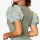Kort puffermer Bluse  210273