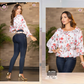 Bluse med Vide puffermer 210278