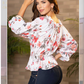 Bluse med Vide puffermer 210278