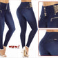 Fitted Silhouette jeans with Push Up effect without pockets