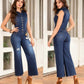 Women's Blue Denim Jumpsuit